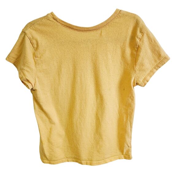 Children's Place Girls Size S 5/6 Unicorn Graphic Tee Shirt Yellow Whimsical - Picture 4 of 6